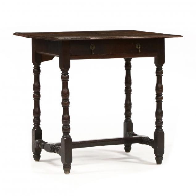 antique-william-and-mary-style-one-drawer-table