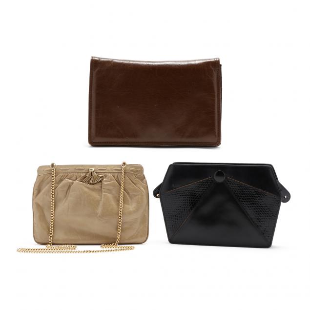 three-vintage-italian-designer-convertible-clutch-bags