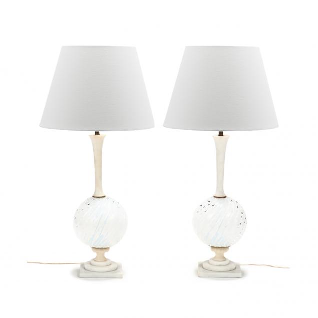 pair-of-vintage-murano-glass-and-marble-table-lamps