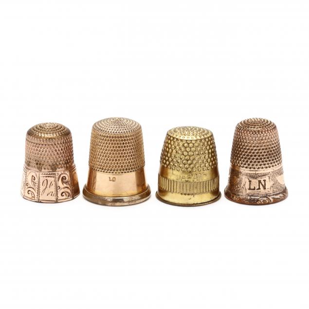 four-antique-thimbles