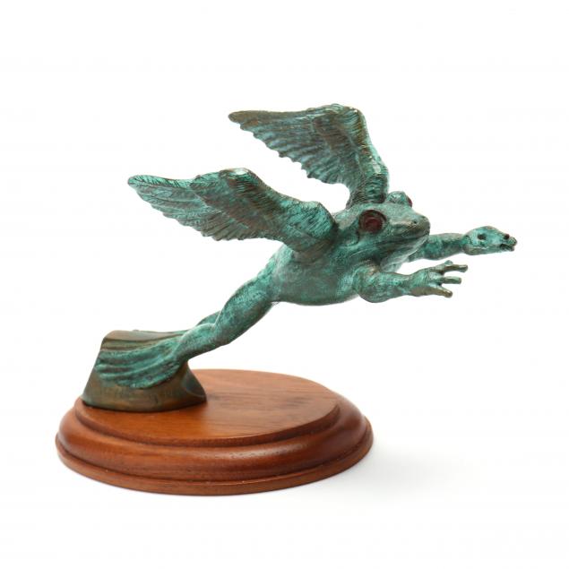 andre-harvey-de-1941-2018-i-flying-frog-i-bronze-sculpture