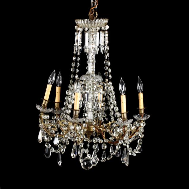 antique-crystal-drop-prism-chandelier
