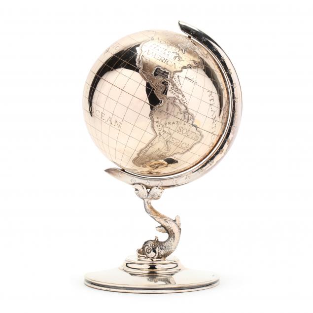 a-german-sterling-silver-desk-top-globe