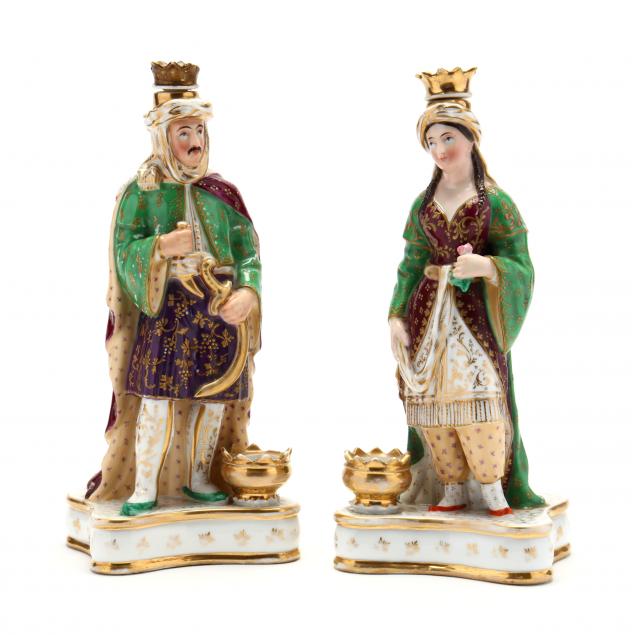 a-pair-of-porcelain-figural-candlesticks-rajah-and-rani