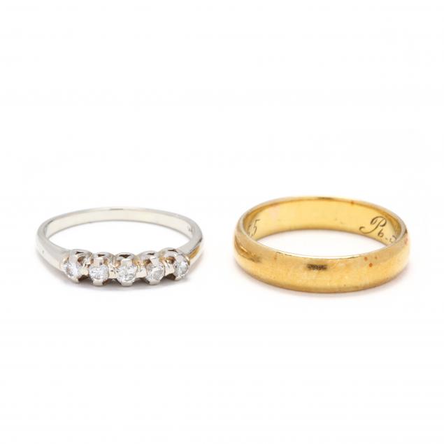 two-gold-wedding-bands