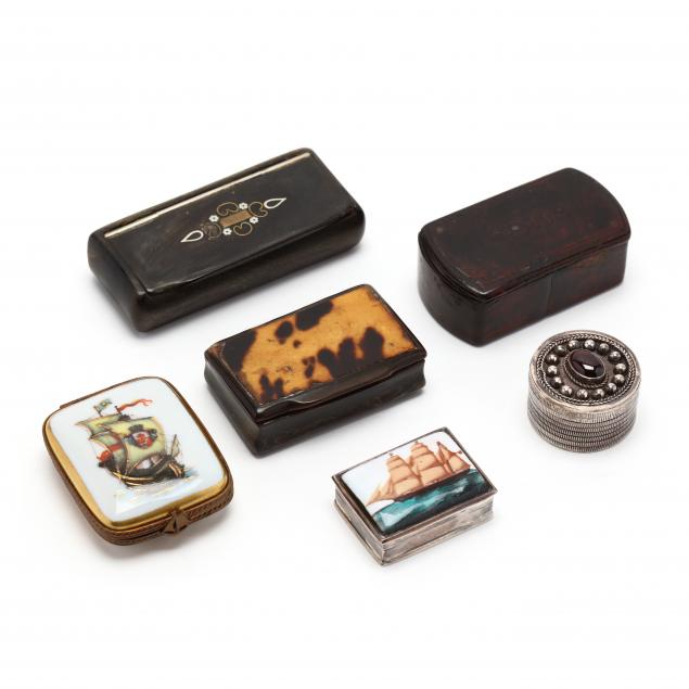 six-snuff-and-pill-boxes
