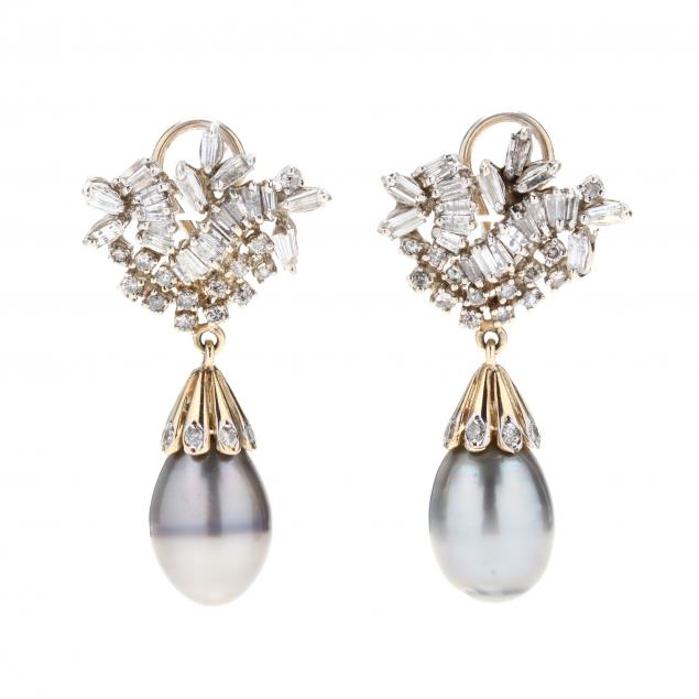 14kt-gold-diamond-and-tahitian-pearl-drop-earrings