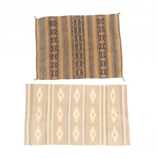 two-navajo-flat-weave-area-rugs