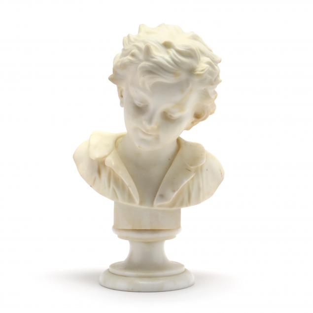 continental-carved-marble-bust-of-a-young-boy