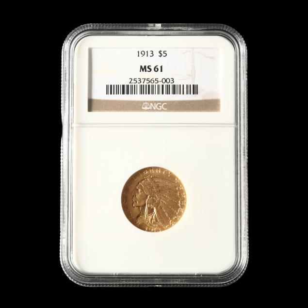 1913-5-indian-head-gold-half-eagle-ngc-ms61