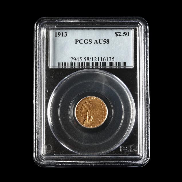 1913-2-50-indian-head-gold-quarter-eagle-pcgs-au58