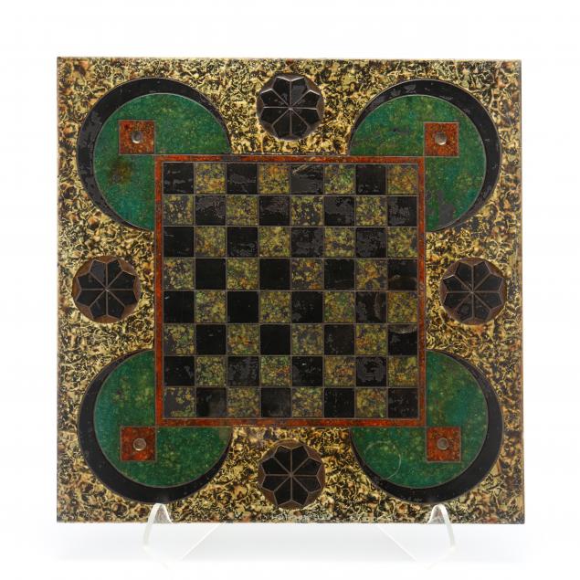 antique-incised-and-painted-slate-game-board