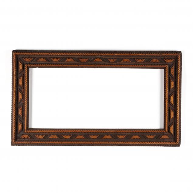 large-tramp-art-chip-carved-wood-frame