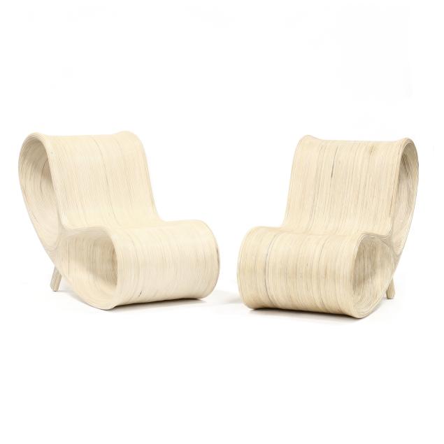pair-of-sculptural-rattan-lounge-chairs