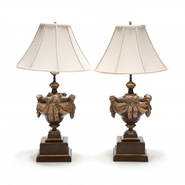 pair-of-italianate-carved-and-painted-wood-urn-table-lamps