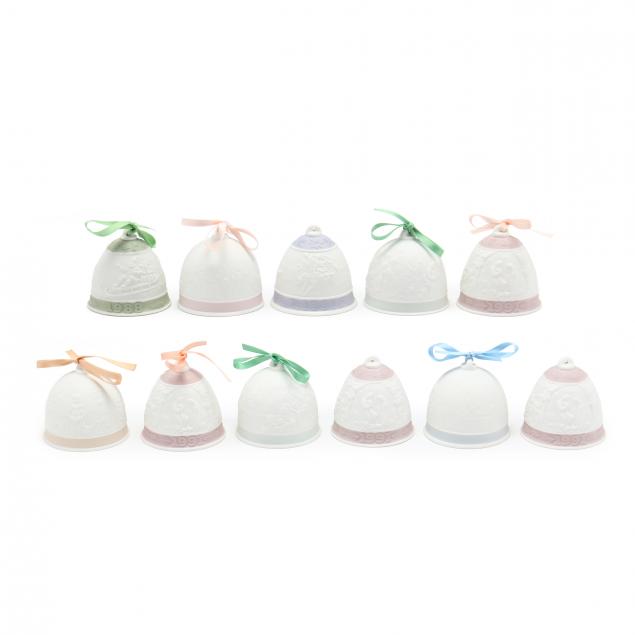 a-group-of-eleven-lladro-bells-most-collector-s-society