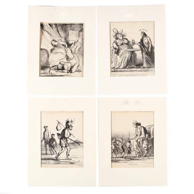honore-daumier-french-1808-1879-four-political-prints-from-i-actualites-i