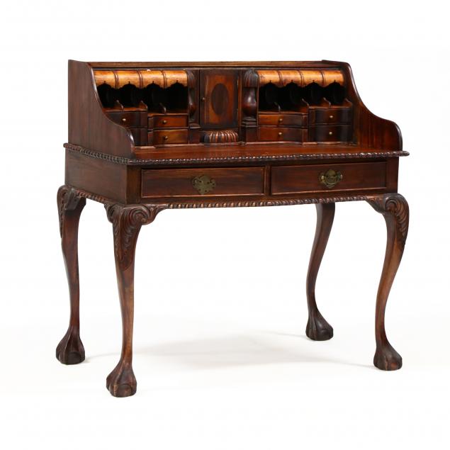 chippendale-style-carved-mahogany-desk