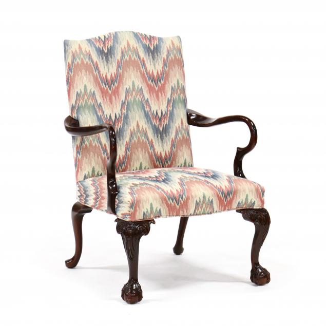 chippendale-style-mahogany-lolling-chair