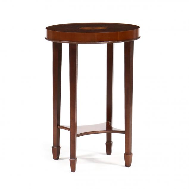 hekman-inlaid-mahogany-side-table