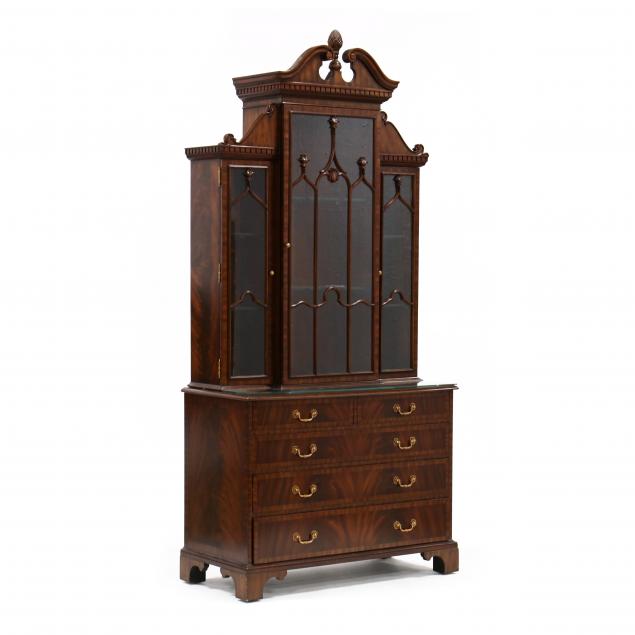 maitland-smith-georgian-style-mahogany-bookcase