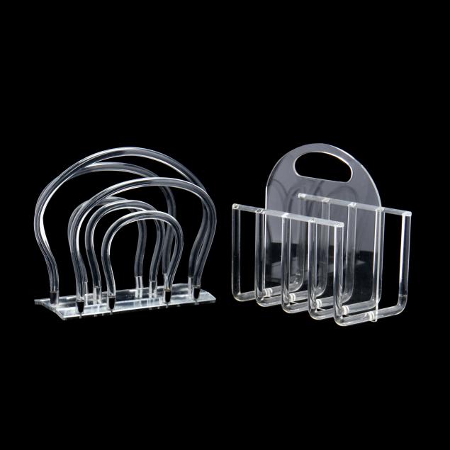 two-lucite-magazine-stands