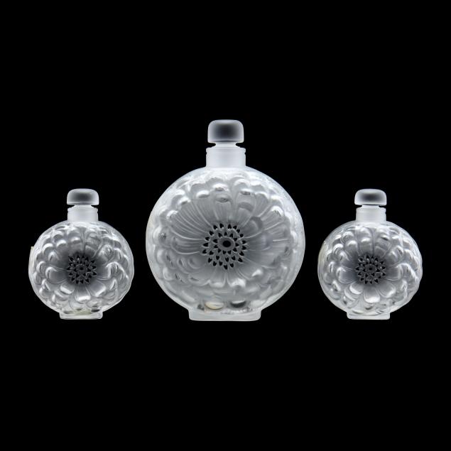 lalique-three-i-dahlia-i-crystal-perfume-bottles