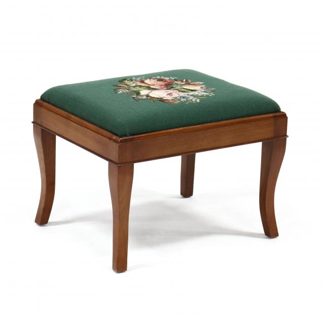 mahogany-needlepoint-stool