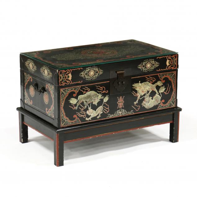 chinese-lacquered-trunk-on-stand