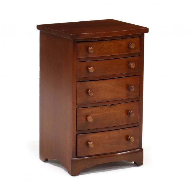 contemporary-child-s-mahogany-semi-tall-chest-of-drawers