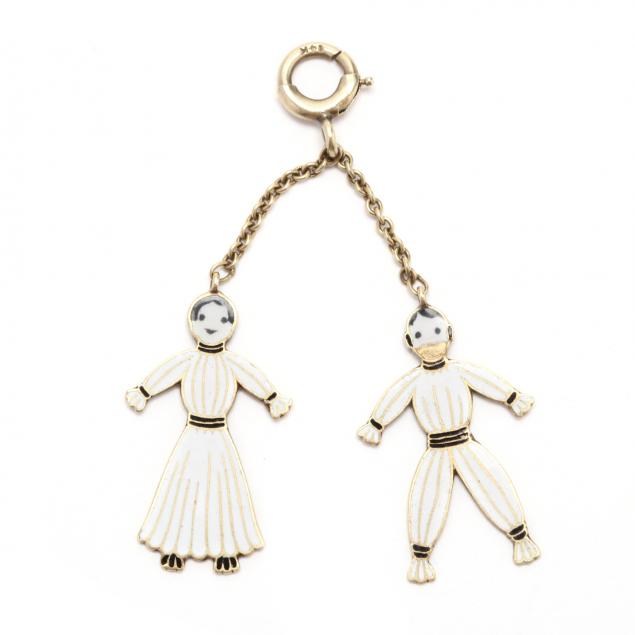 14kt-gold-nenette-and-rintintin-enamel-charm