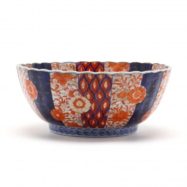 an-imari-porcelain-center-bowl