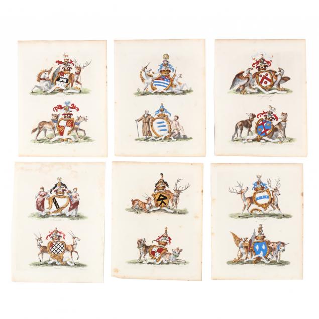 francis-h-chesham-1749-1806-six-armorial-bookplate-engravings