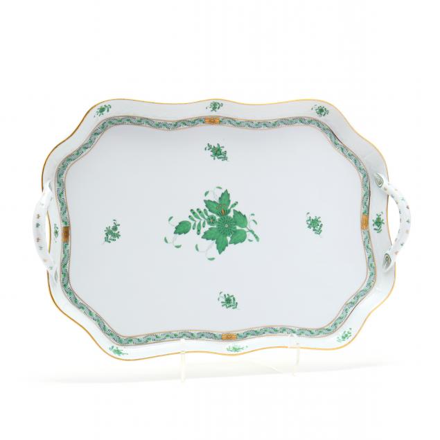 herend-chinese-bouquet-green-serving-tray