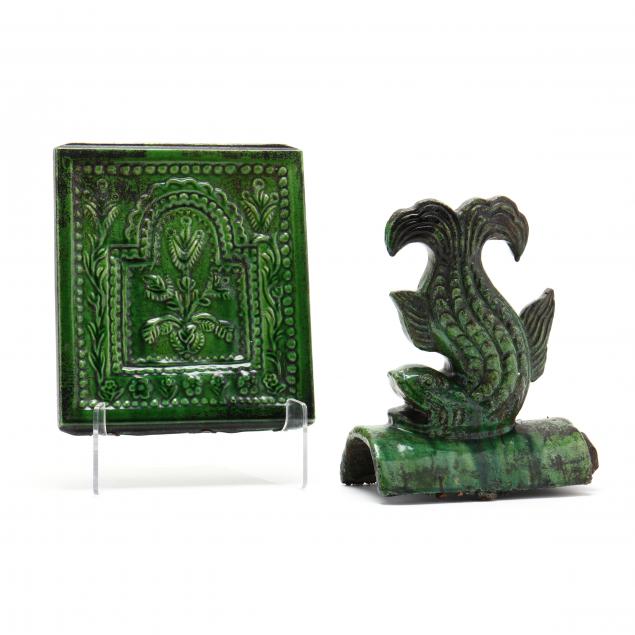 two-antique-majolica-tiles