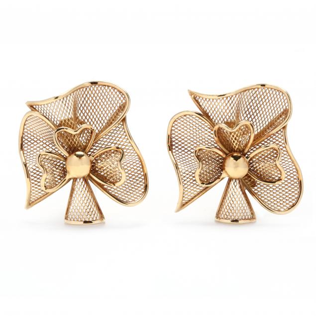 18kt-gold-bow-motif-earrings-e-pavan
