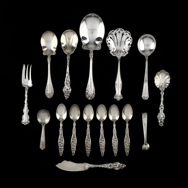 a-collection-of-sterling-silver-flatware