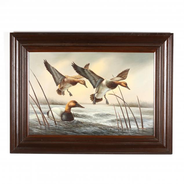 large-oil-painting-of-waterfowl-in-flight
