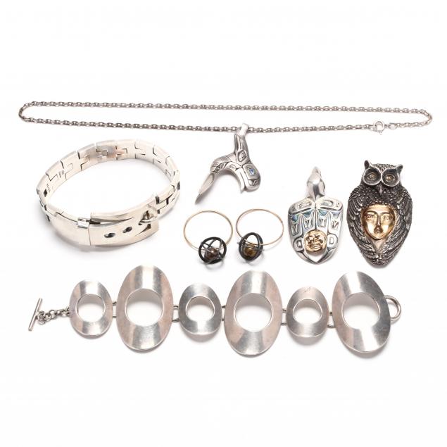 collection-of-silver-jewelry