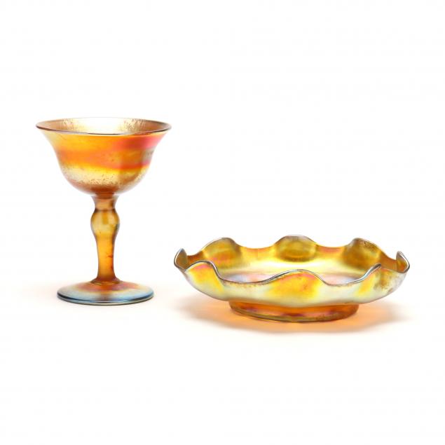 l-c-tiffany-two-pieces-of-favrille-glass