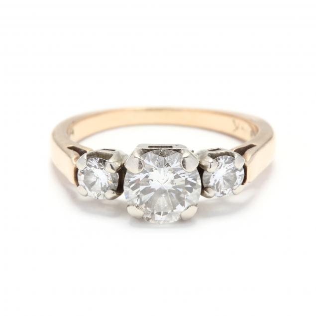 14kt-gold-and-three-stone-diamond-ring