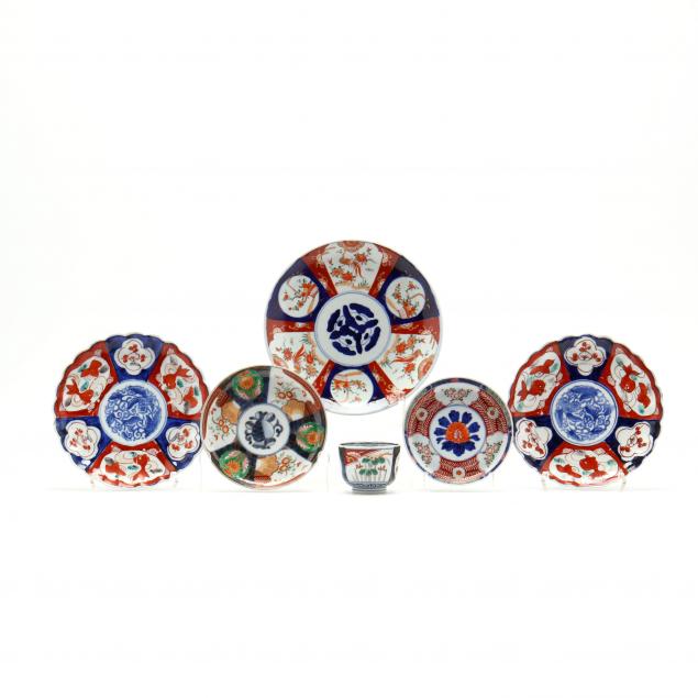 a-group-of-japanese-porcelain-imari