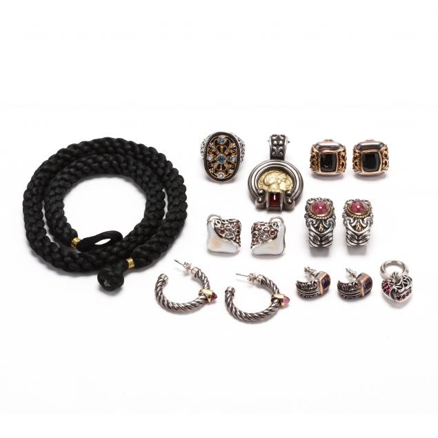 collection-of-silver-gold-and-gem-set-jewelry