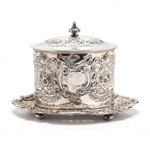 antique-english-silverplate-biscuit-box