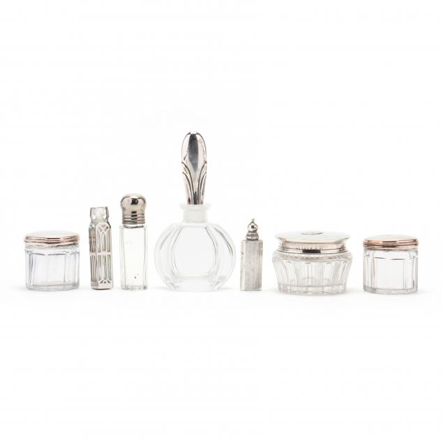seven-vintage-silver-glass-vanity-accessories-including-tiffany-co