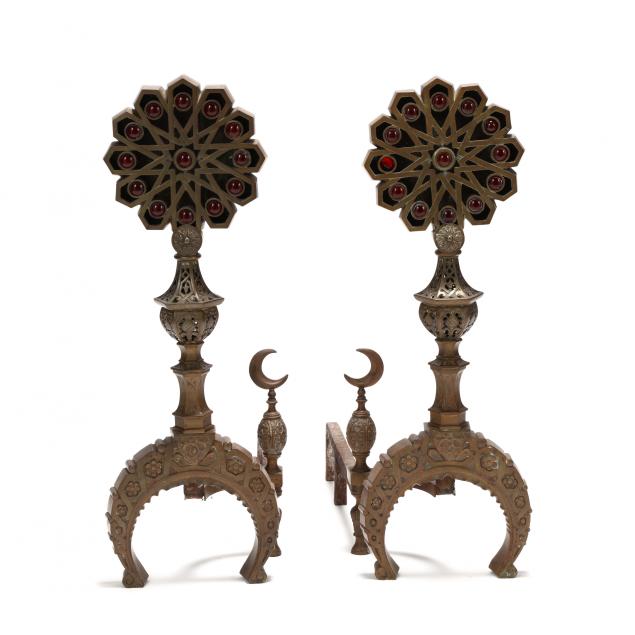 a-pair-of-moorish-style-andirons-with-jewels
