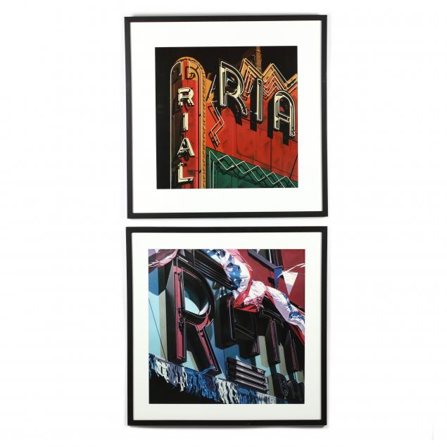 after-robert-cottingham-american-b-1935-two-framed-prints