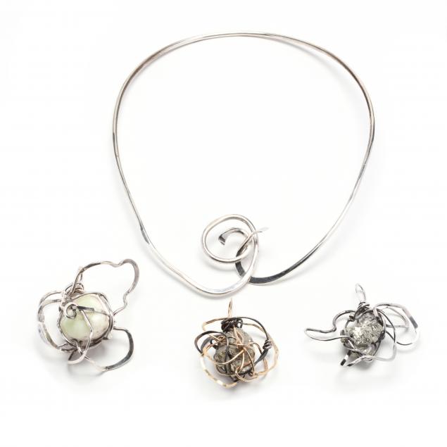 sterling-silver-choker-and-three-silver-and-stone-pendants