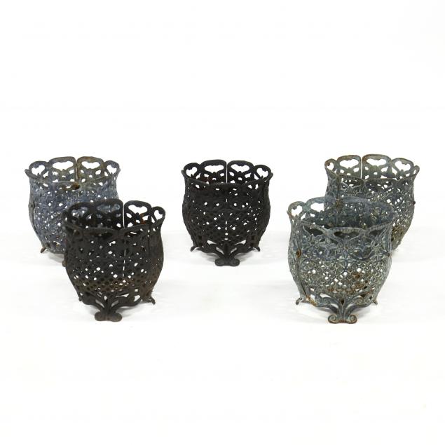 set-of-five-cast-iron-jardinieres