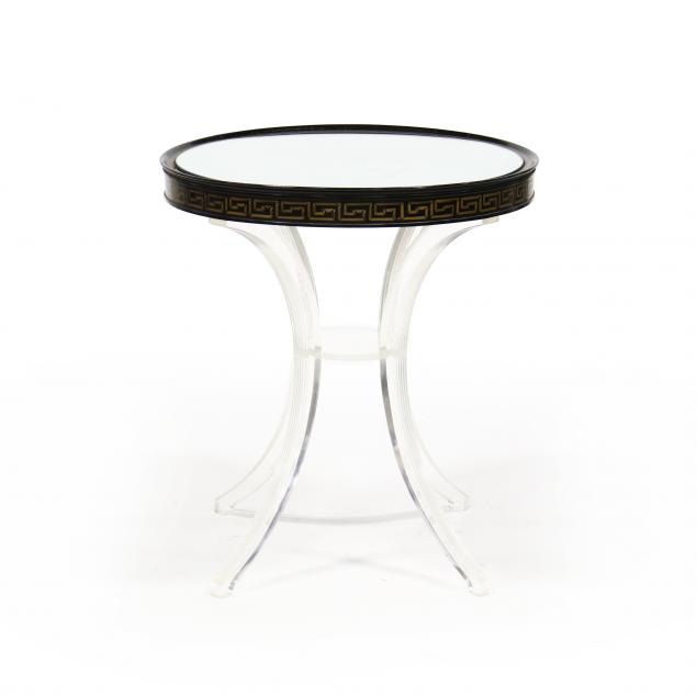 hollywood-regency-mirrored-lucite-table